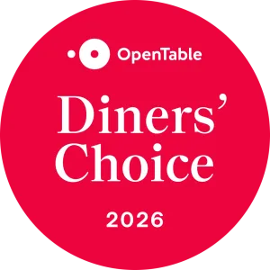 OpenTable Diners' Choice 2026 award badge