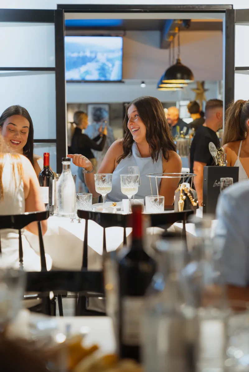 Family celebration at La Botte D'Oro — replace with real photo