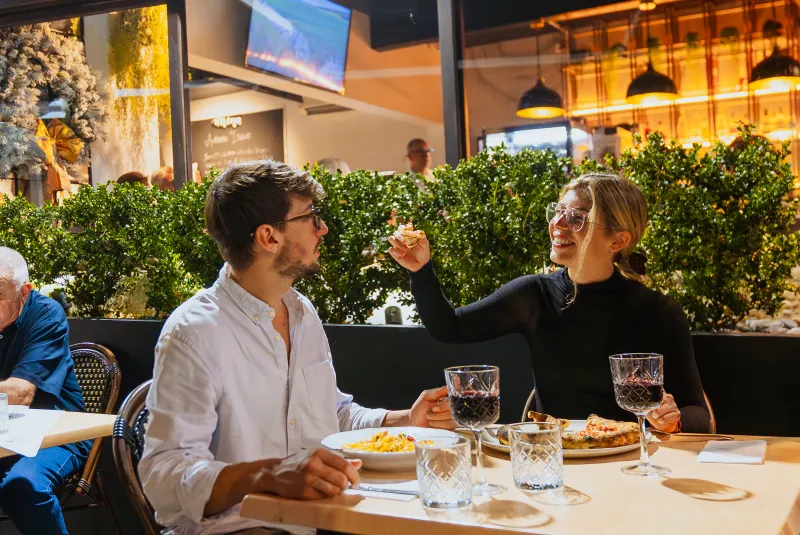 Business lunch — replace with real photo