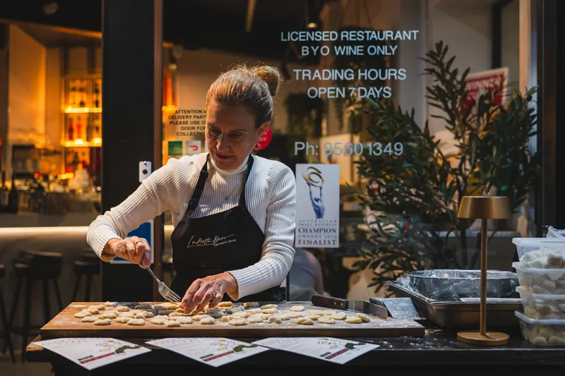 Handmade fresh pasta at La Botte D'Oro, Leichhardt — the family table welcoming Empoli Calcio Sydney