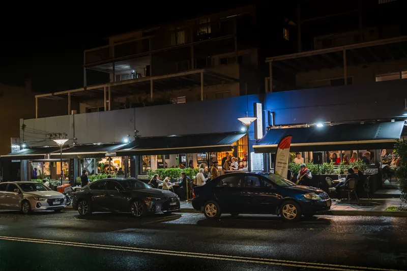 A large table set for a team dinner at La Botte D'Oro, Leichhardt